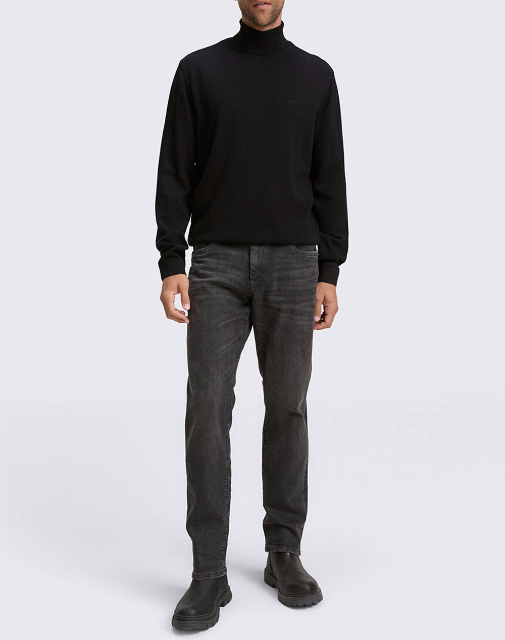 TOM TAILOR BASIC TURTLENECK KNIT PULOVER DE BARBATI
