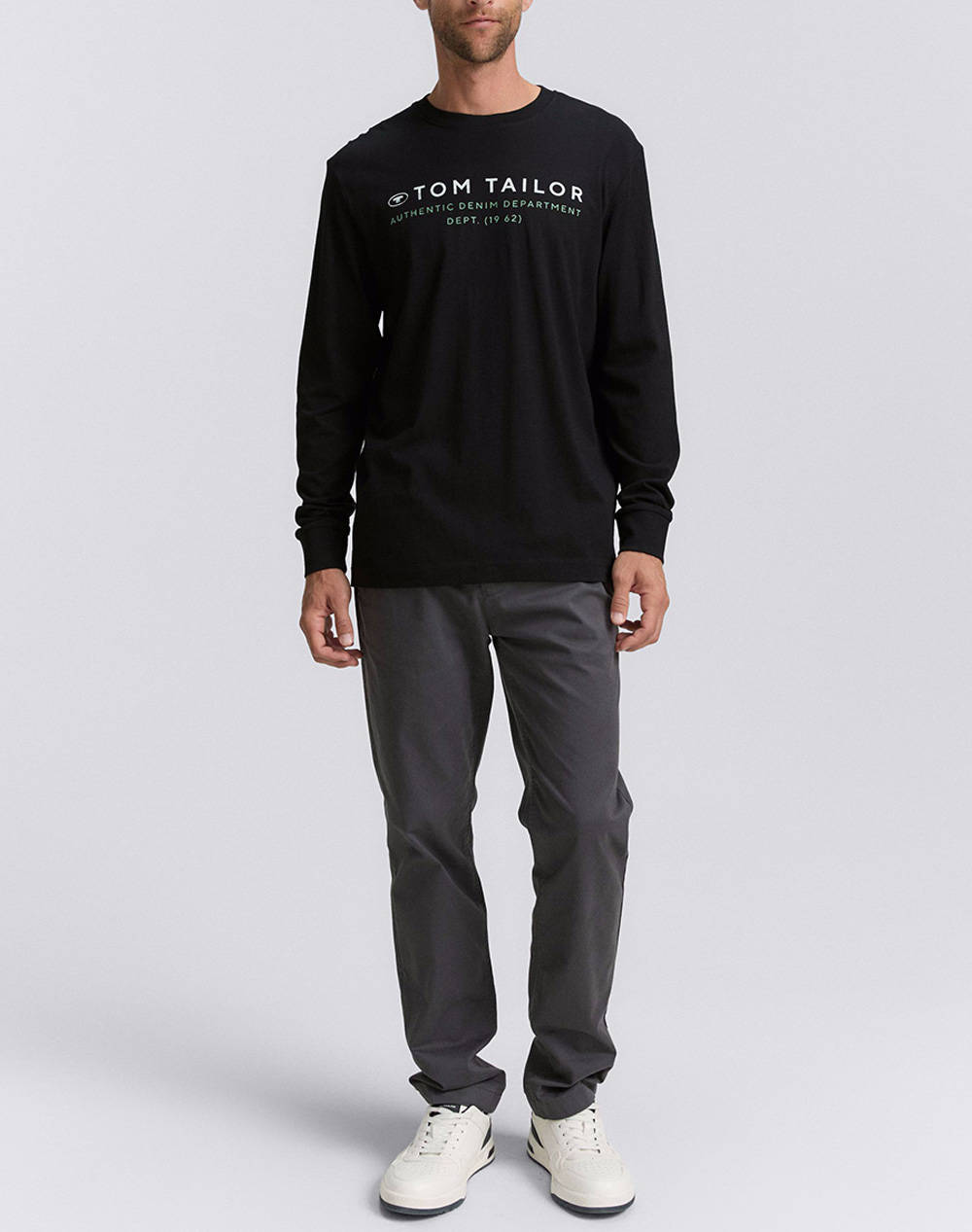 TOM TAILOR PRINTED LONGSLEEVE BLUZA DE BARBATI