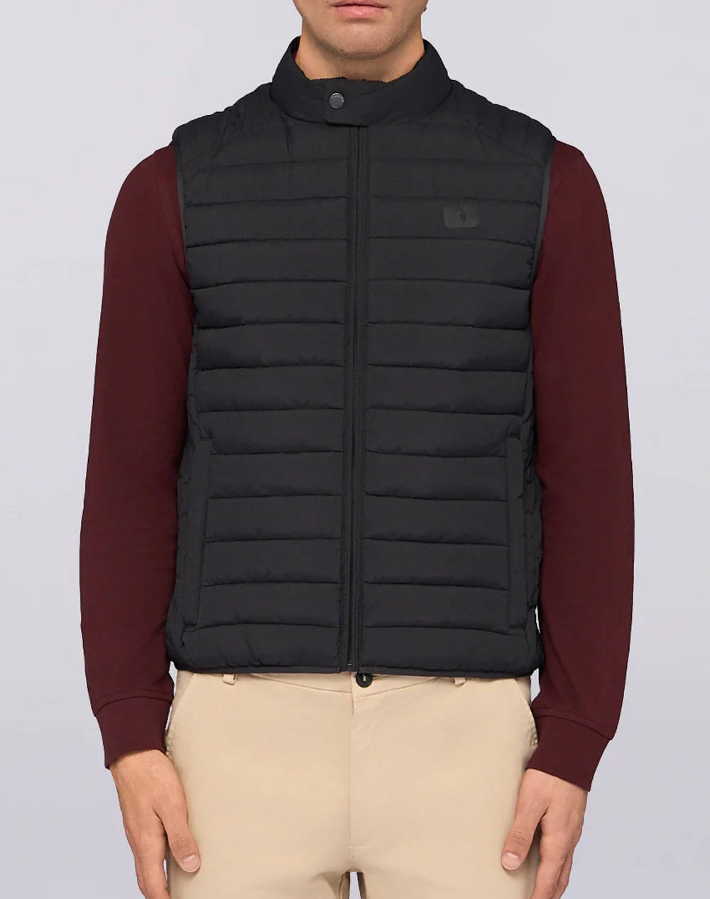 TRUSSARDI LIGHT PADDED VEST - CRINKLE NYLON