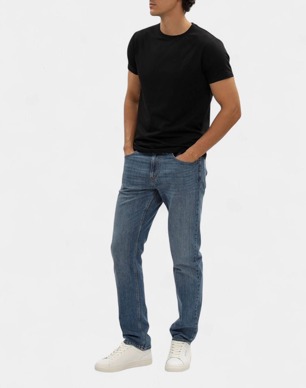 TRUSSARDI SLIM FIT T-SHIRT - ESSENTIAL LEVRIERO - STRETCH JERSEY