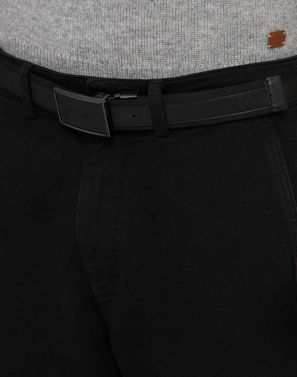 TRUSSARDI REVERSIBLE BELT W TRUSSARDI BUCKLE - LEATHER