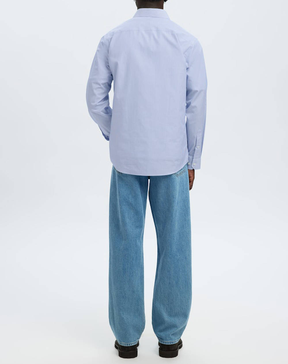 SELECTED SLHSLIM-LUX POPLIN MIX SHIRT LS NOOS