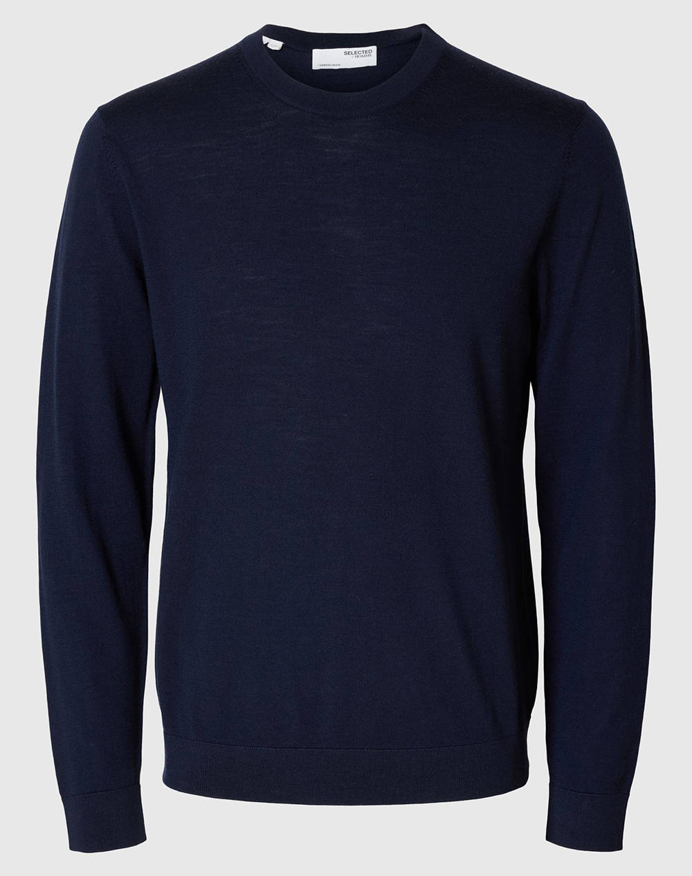 SELECTED SLHTRAY LS KNIT MERINO CREW NECK NOOS