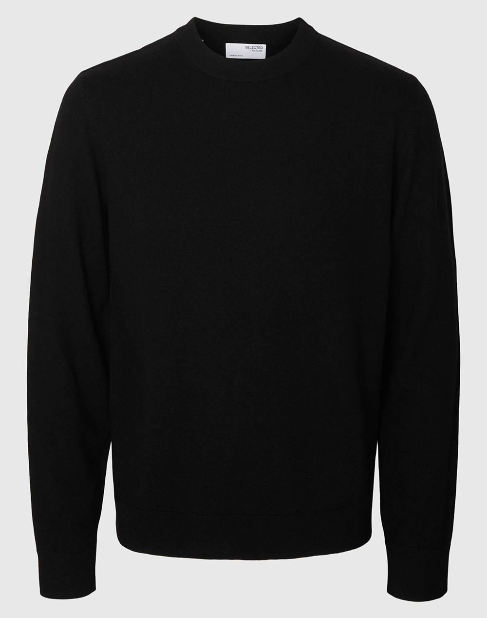 SELECTED SLHTRAY MERINO BRUSHED RELAXED CREW NOOS