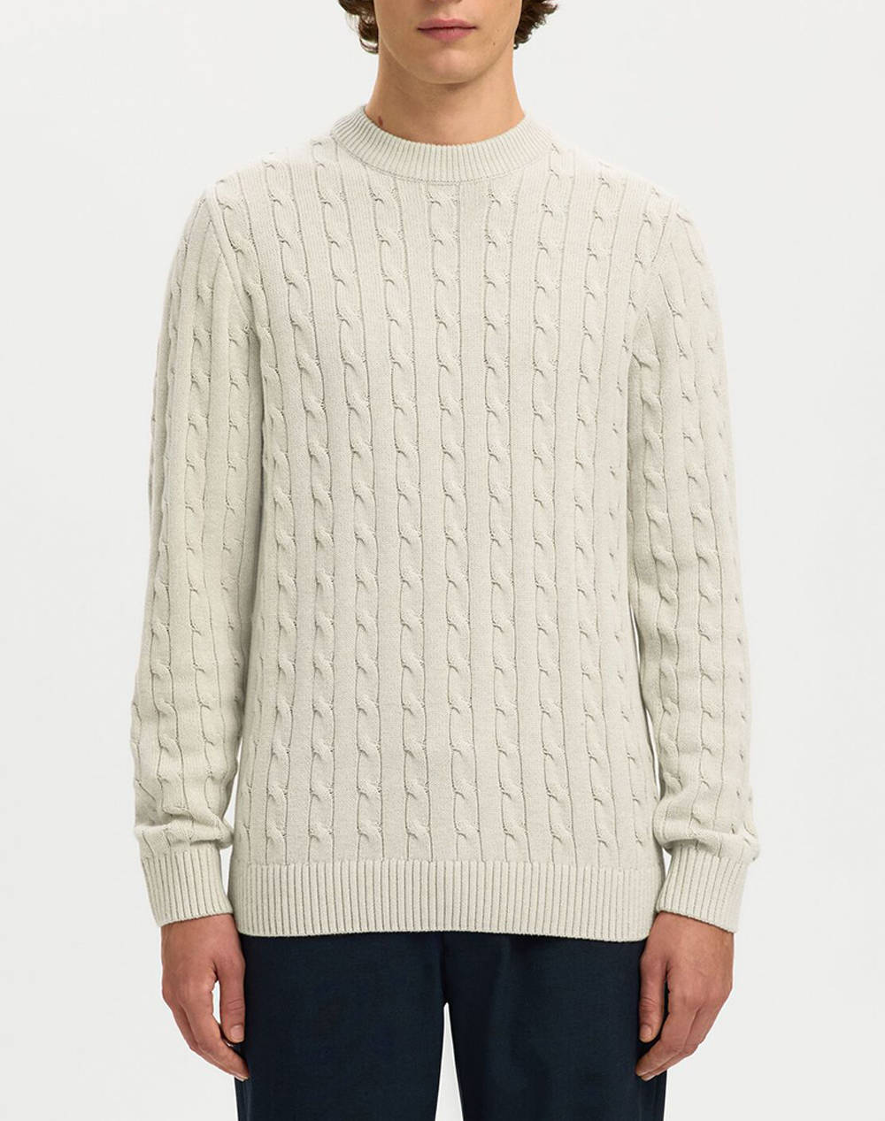 SELECTED SLHRYAN STRUCTURE CREW NECK