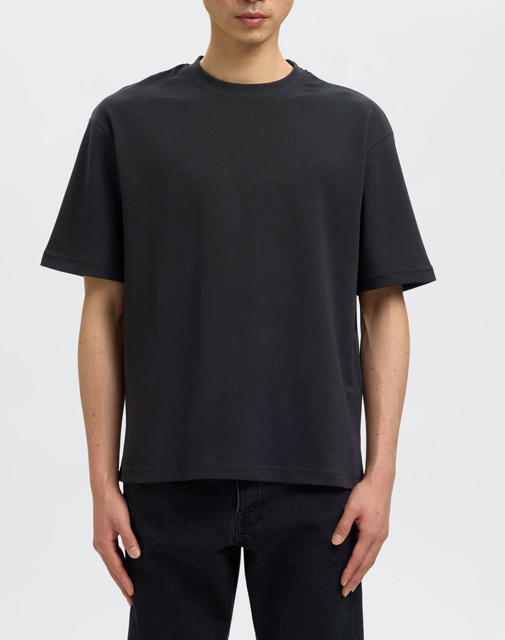 SELECTED SLHLOOSEOSCAR SS O-NECK TEE NOOS
