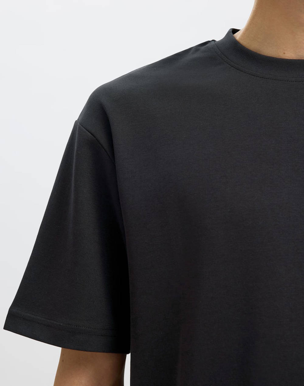 SELECTED SLHLOOSEOSCAR SS O-NECK TEE NOOS