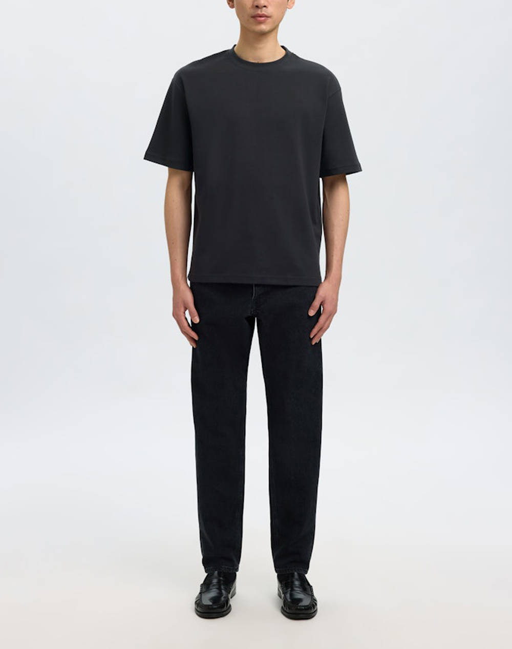 SELECTED SLHLOOSEOSCAR SS O-NECK TEE NOOS
