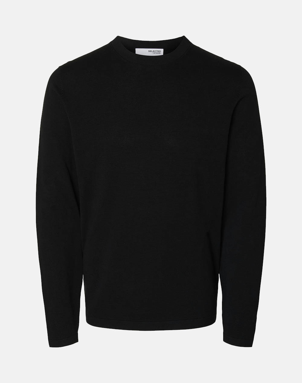 SELECTED SLHRAVI LS KNIT STRUCTURE CREW NECK