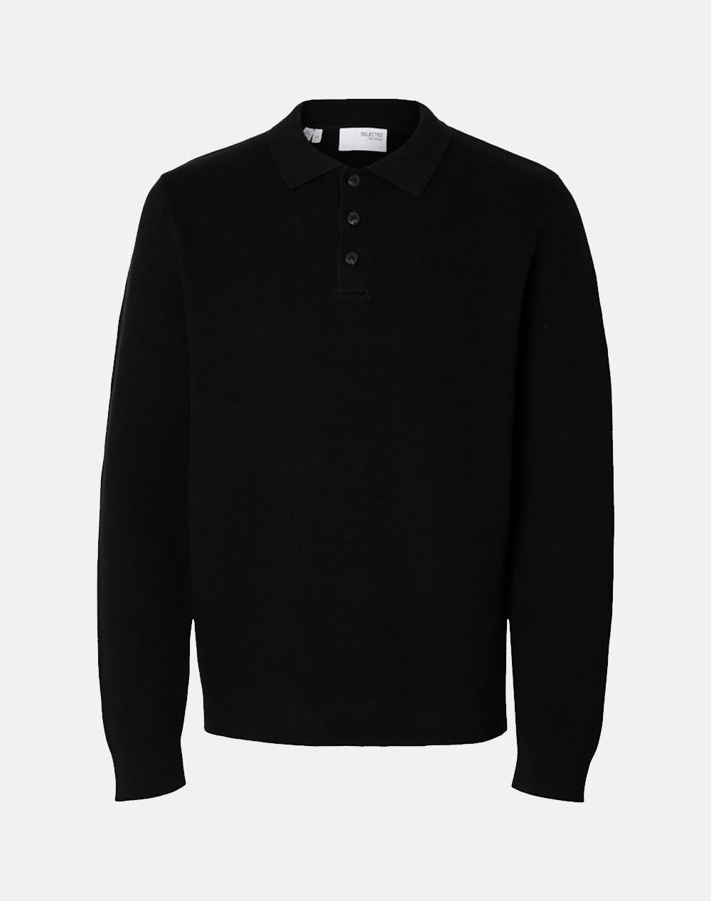 SELECTED SLHDANE LS KNIT STRUCTURE POLO NECK