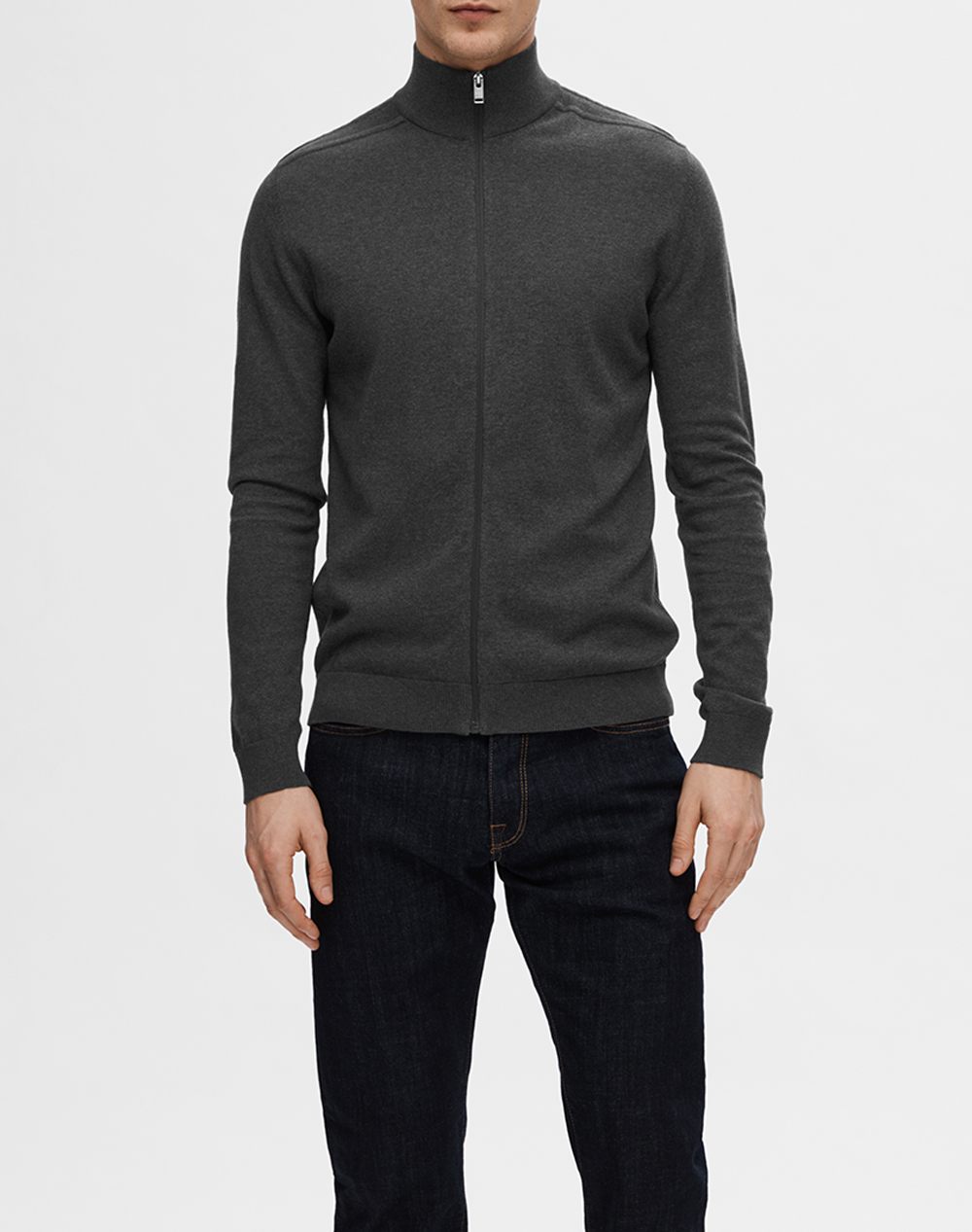 SELECTED SLHBERG FULL ZIP CARDIGAN NOOS