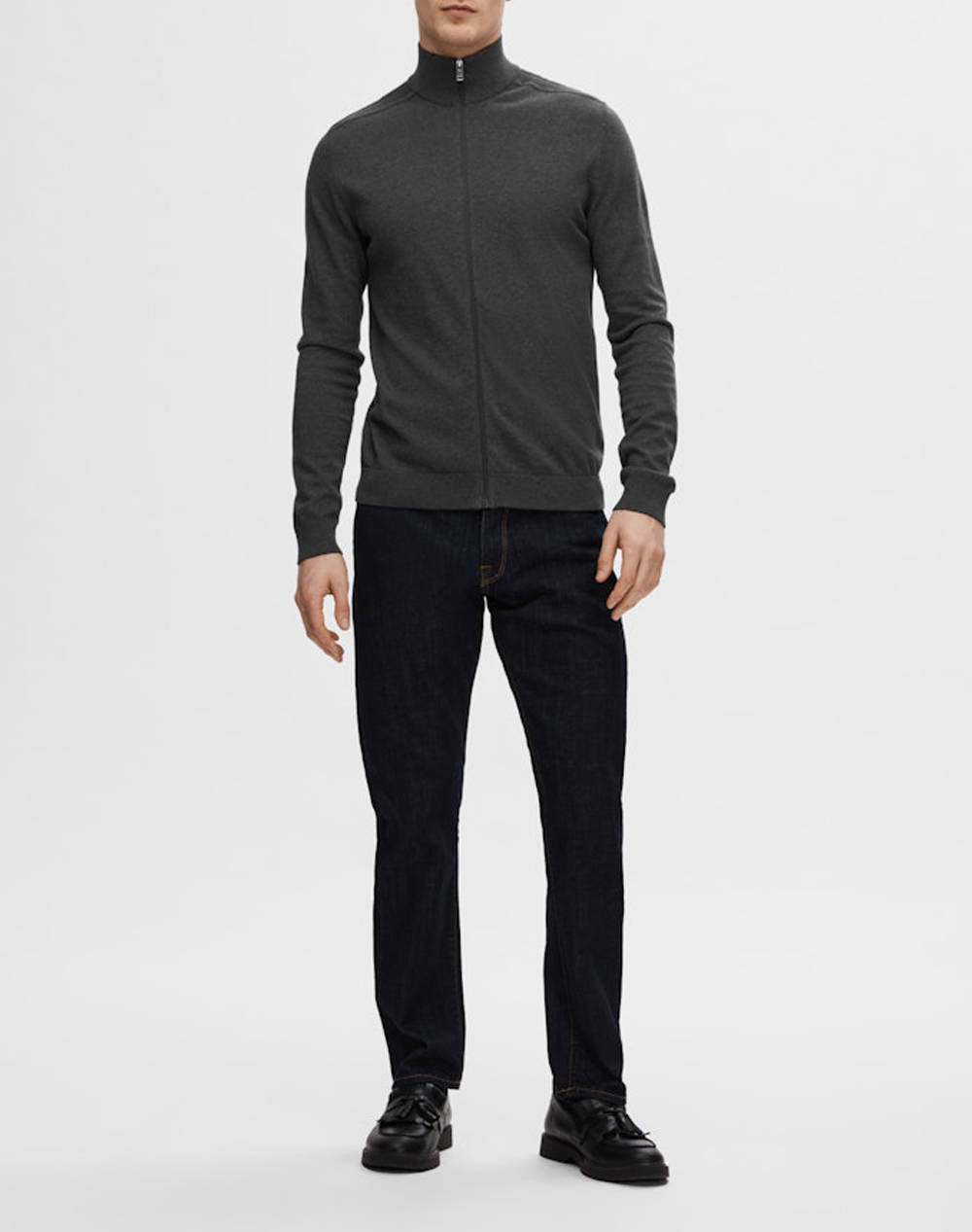 SELECTED SLHBERG FULL ZIP CARDIGAN NOOS