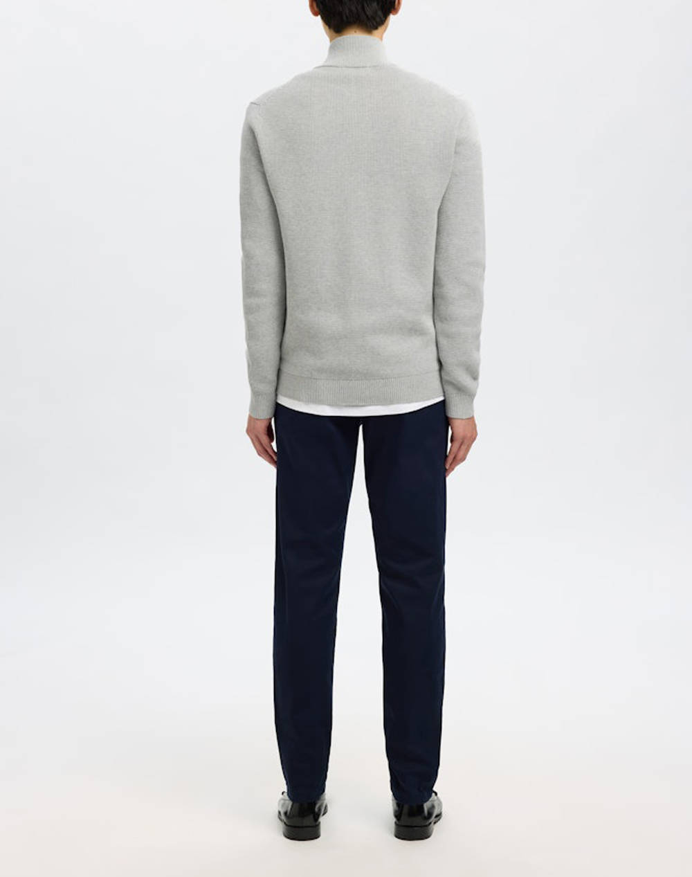 SELECTED SLHDANE LS KNIT STRUCTURE FULL ZIP NOOS