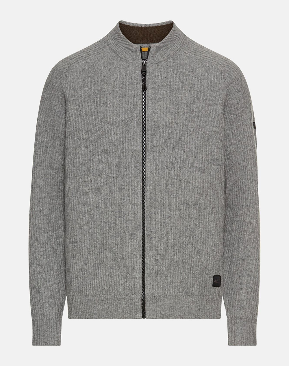 CAMEL ACTIVE Cardigan tricotat full zip stand up collar