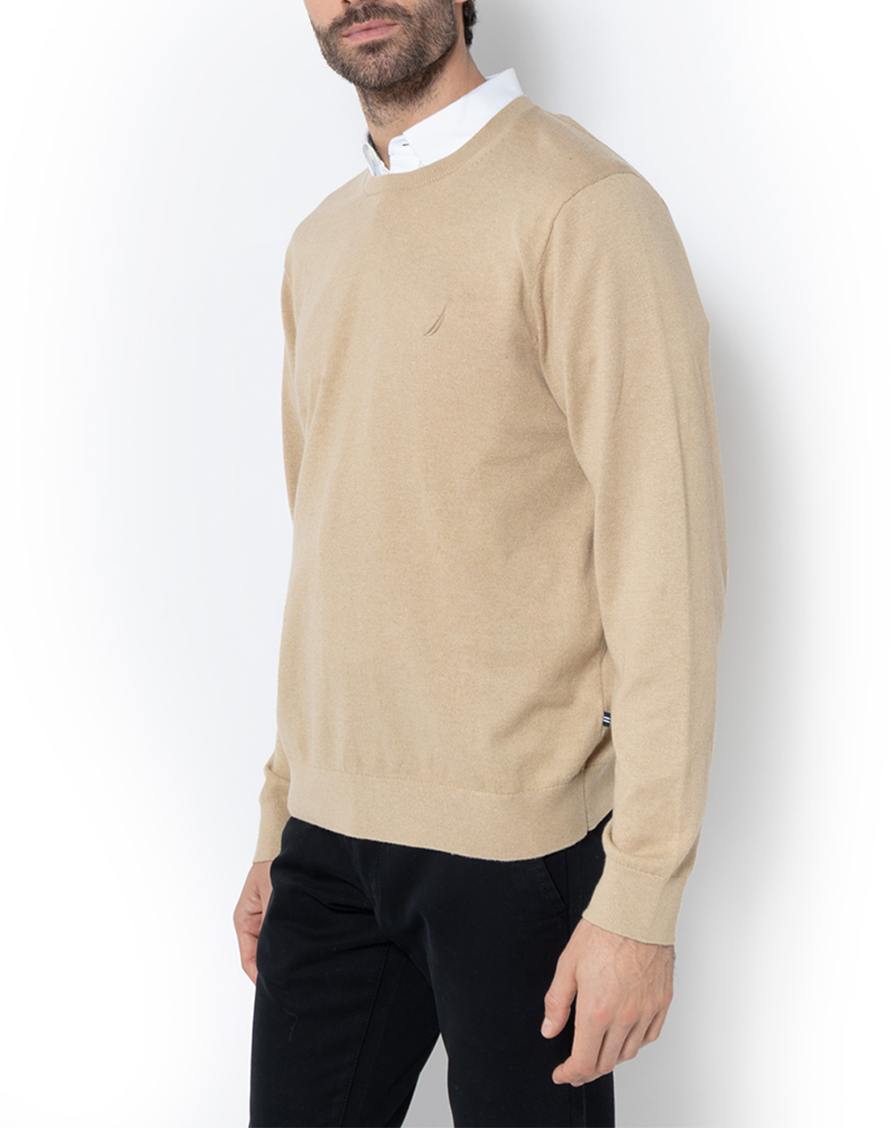 NAUTICA BLUZA TRICOTATA ΜΜ PERFORMANCE SOLID CREW (12GG)