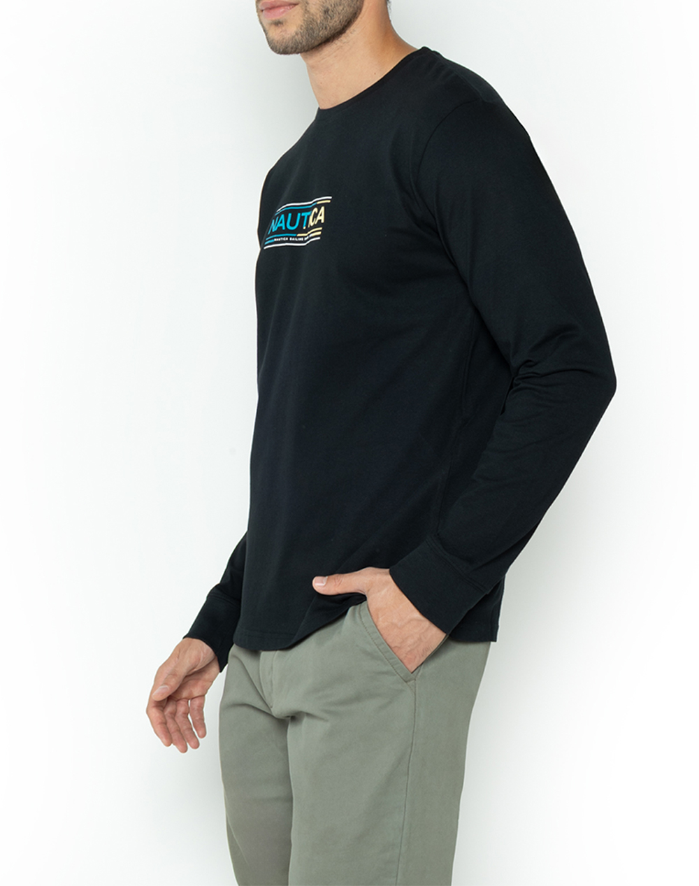 NAUTICA BLUZA T-SHIRT ΜΜ Eyote T-Shirt LS