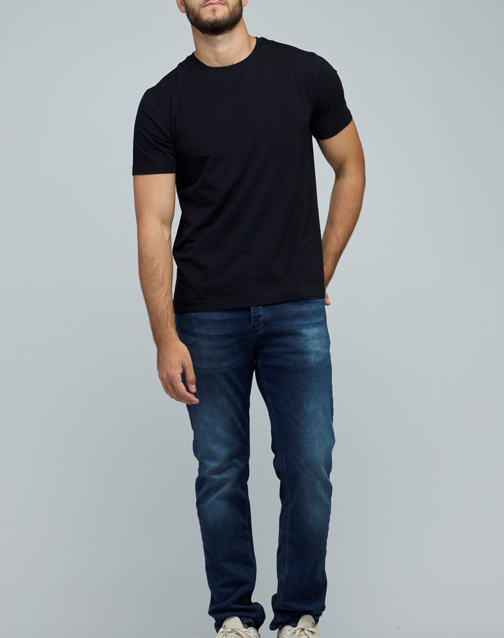 NAUTICA BLUZA T-SHIRT ΚΜ SS ANCHOR POCKET TEE