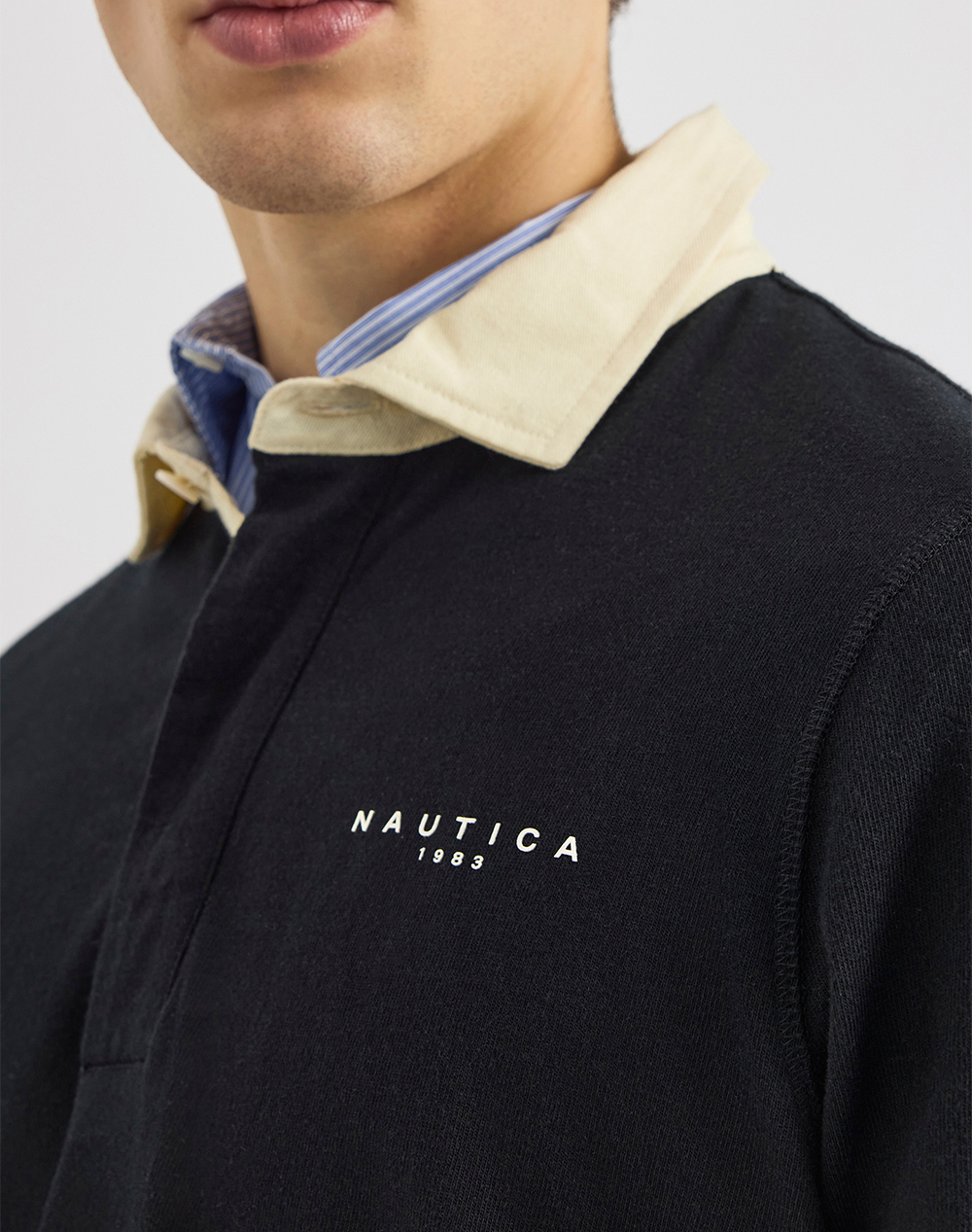 NAUTICA BLUZA POLO ΜΜ Wave Rugby Shirt