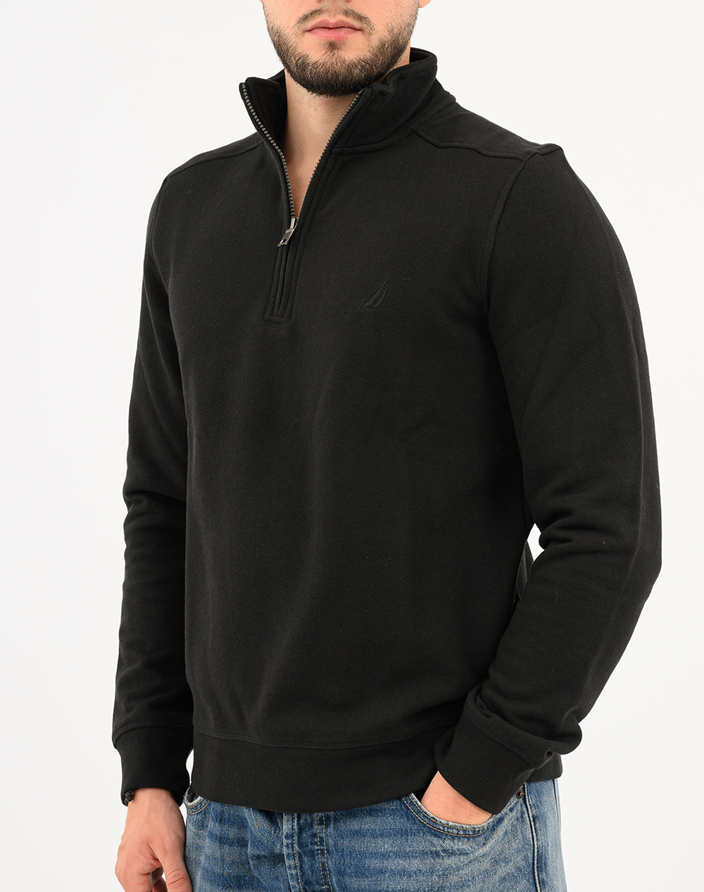 NAUTICA BLUZA HANORAC ΜΜ PIQUE FLEECE 1/4 ZIP