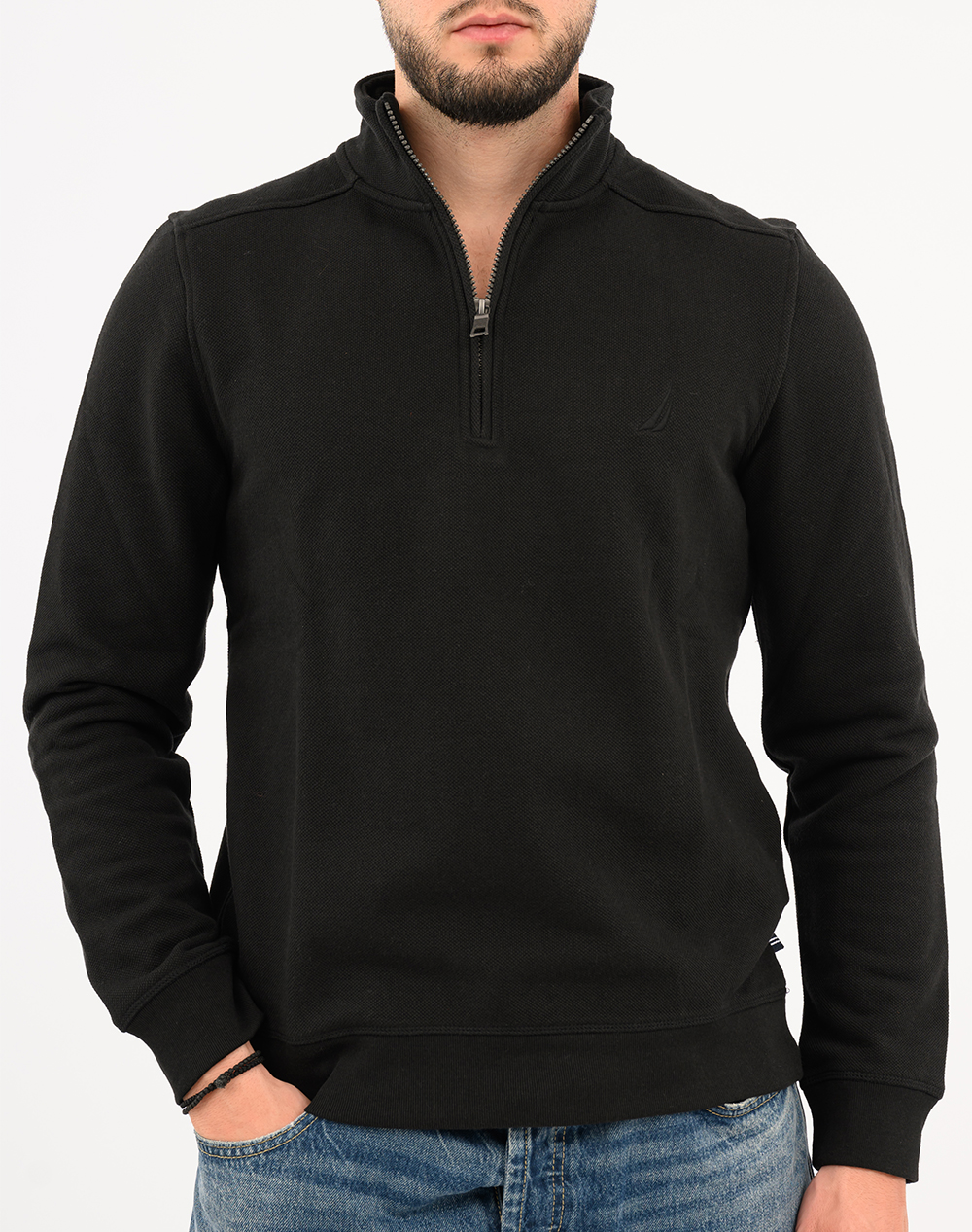 NAUTICA BLUZA HANORAC ΜΜ PIQUE FLEECE 1/4 ZIP
