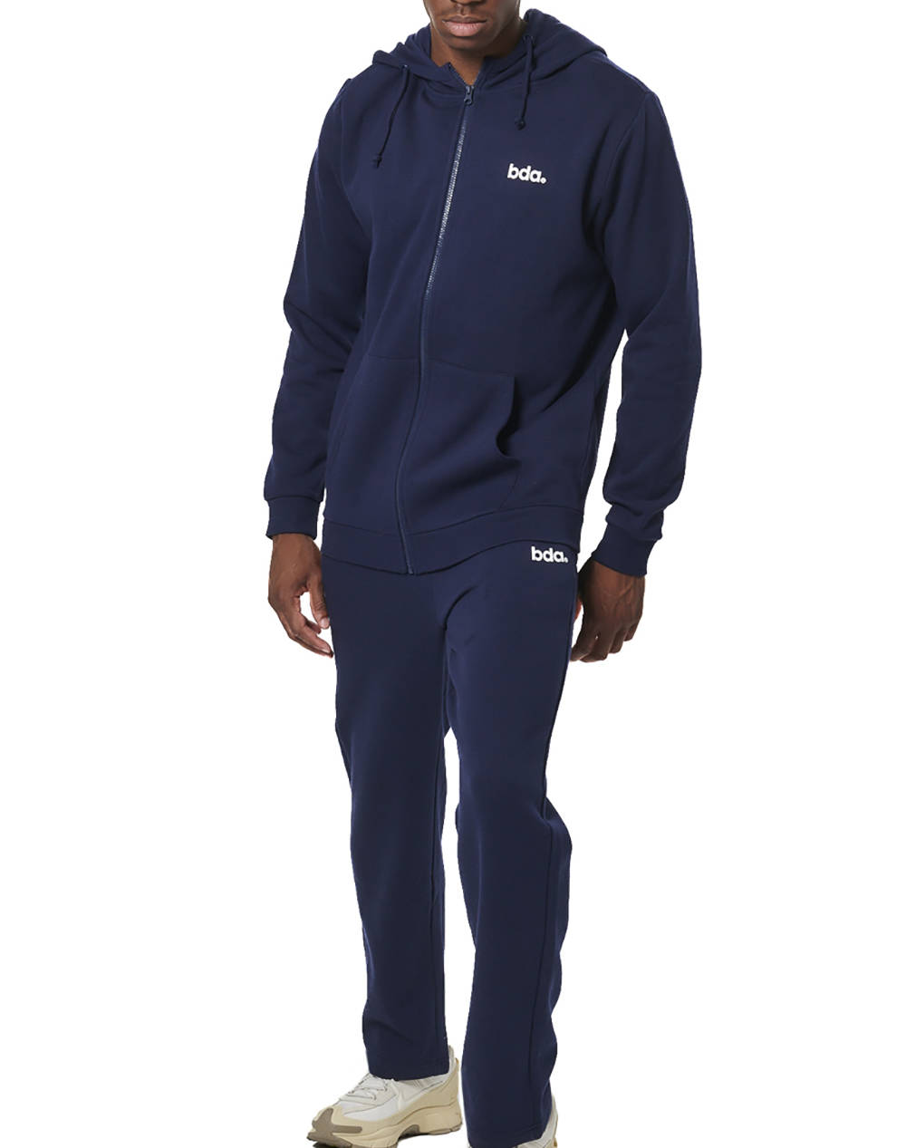 BODY ACTION MENS FLEECE OPEN LEG SWEATPANTS