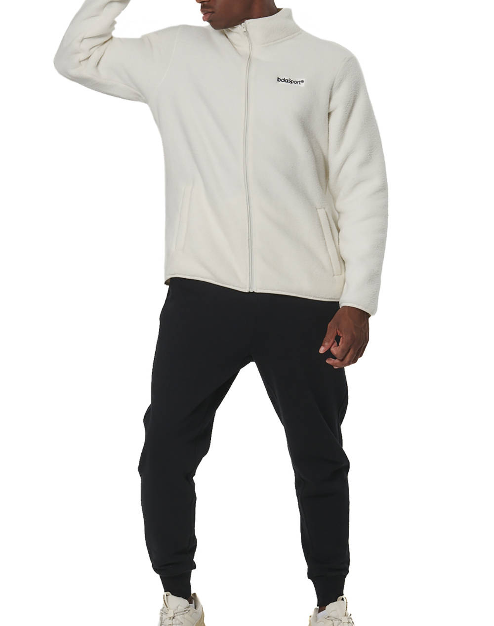 BODY ACTION MENS FULL-ZIP SHERPA FLEECE
