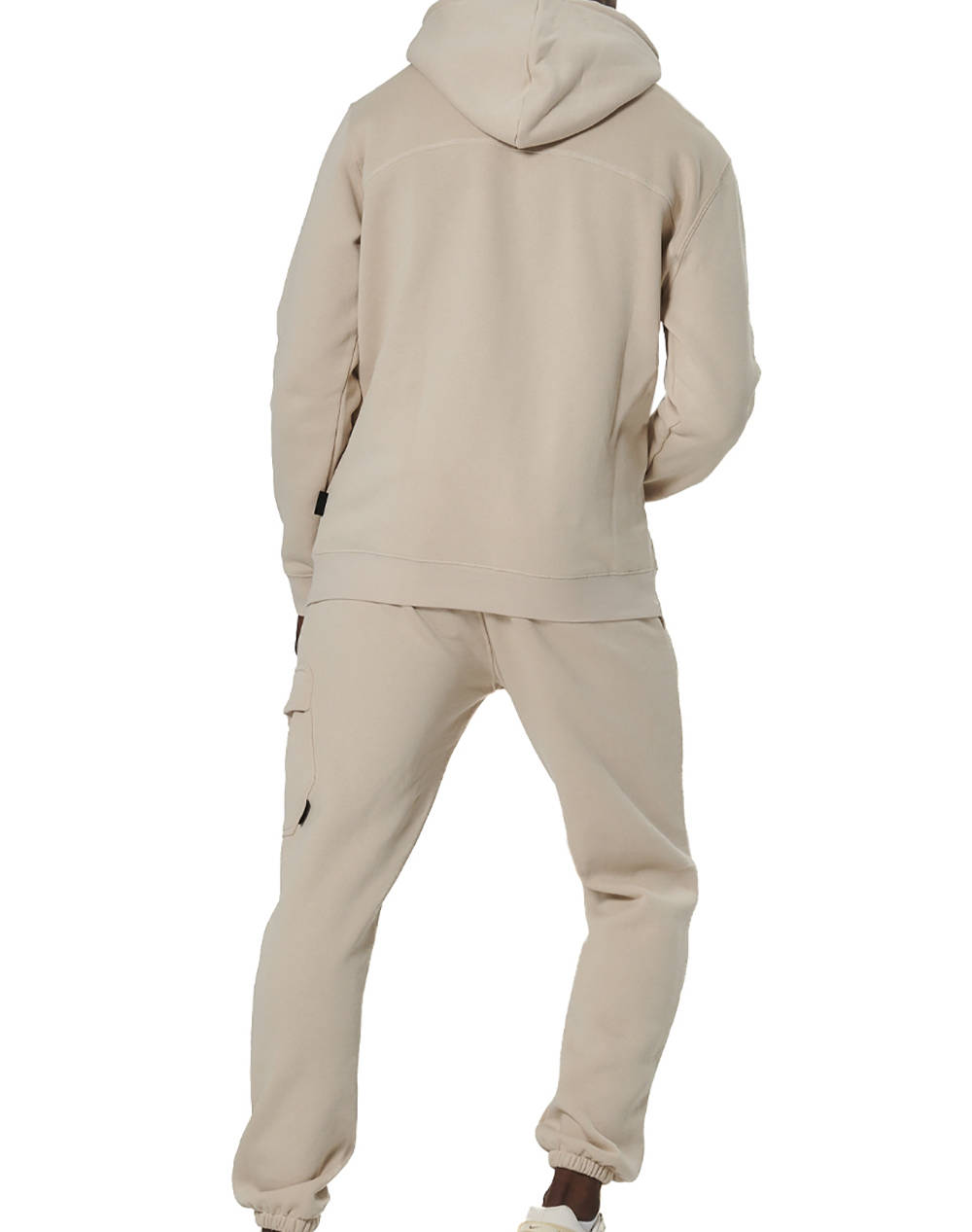 BODY ACTION MENS HALF-ZIP HOODED SWEATSHIRT