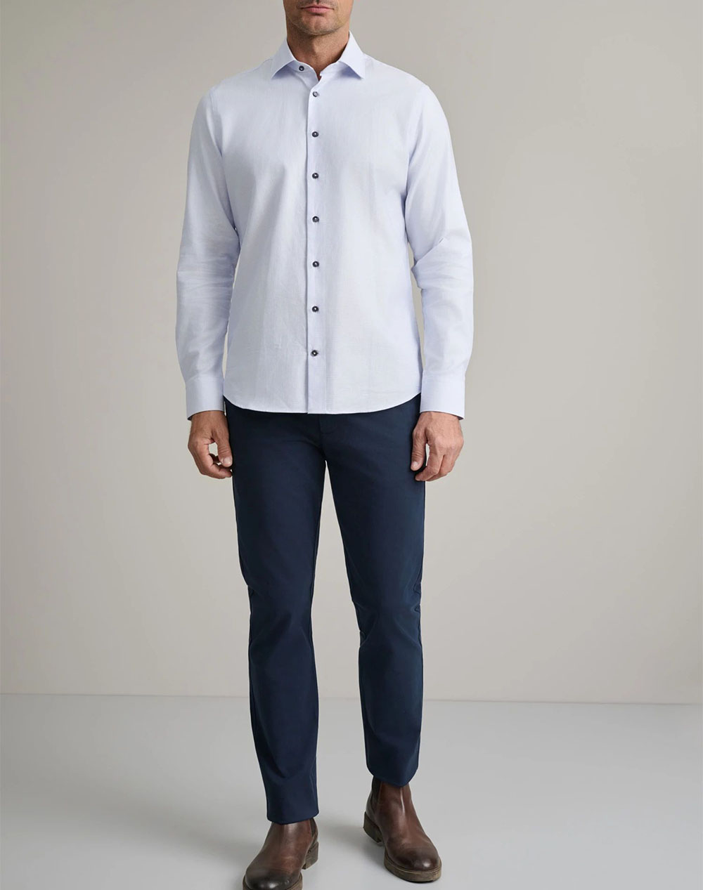 NAVY&GREEN PANTALONI MODERN FIT