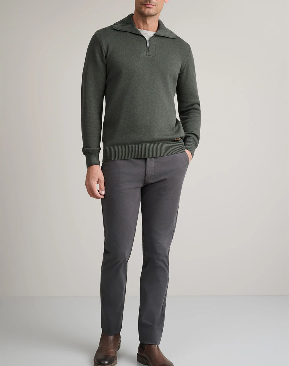 NAVY&GREEN PANTALONI MODERN FIT