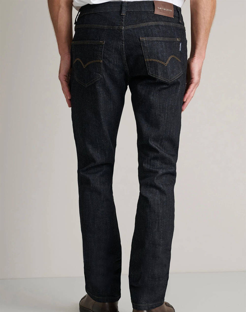 NAVY&GREEN PANTALONI DENIM REGULAR WAIST