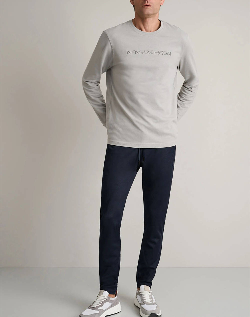 NAVY&GREEN PANTALONI TRENING