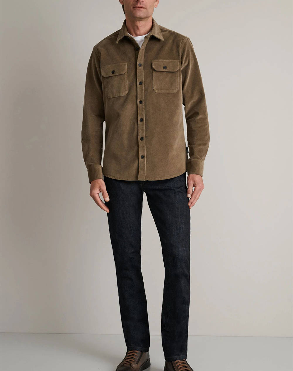 NAVY&GREEN OVERSHIRT