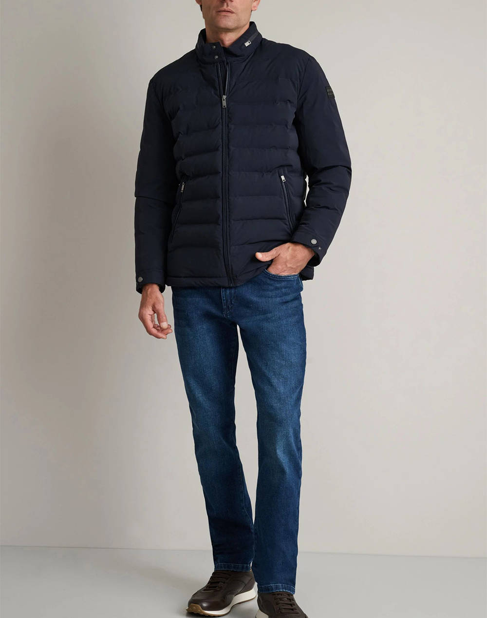 NAVY&GREEN JACKET CU GLUGA DETASABILA