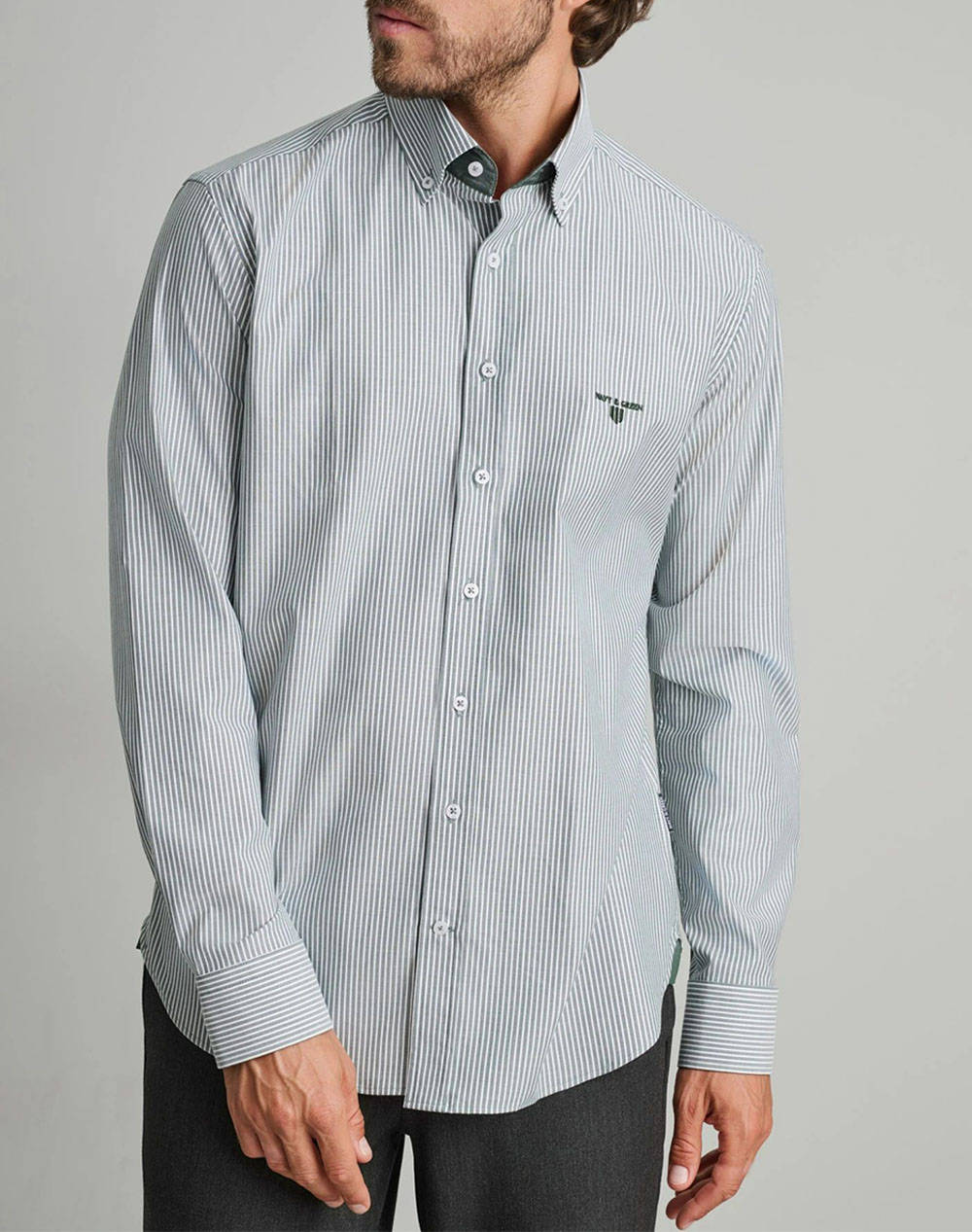 NAVY&GREEN CAMASA