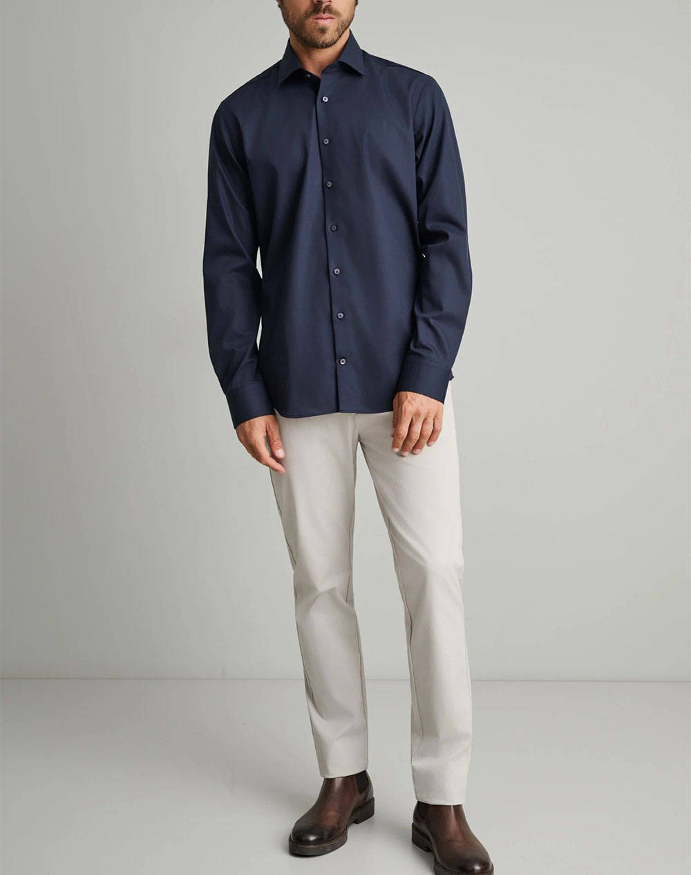 NAVY&GREEN CAMASA