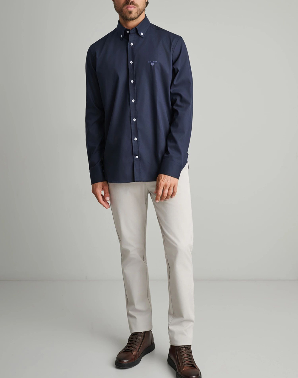 NAVY&GREEN CAMASA