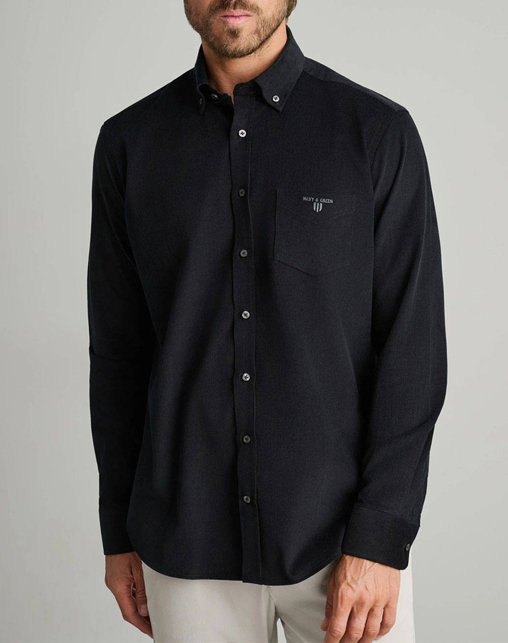 NAVY&GREEN CAMASA