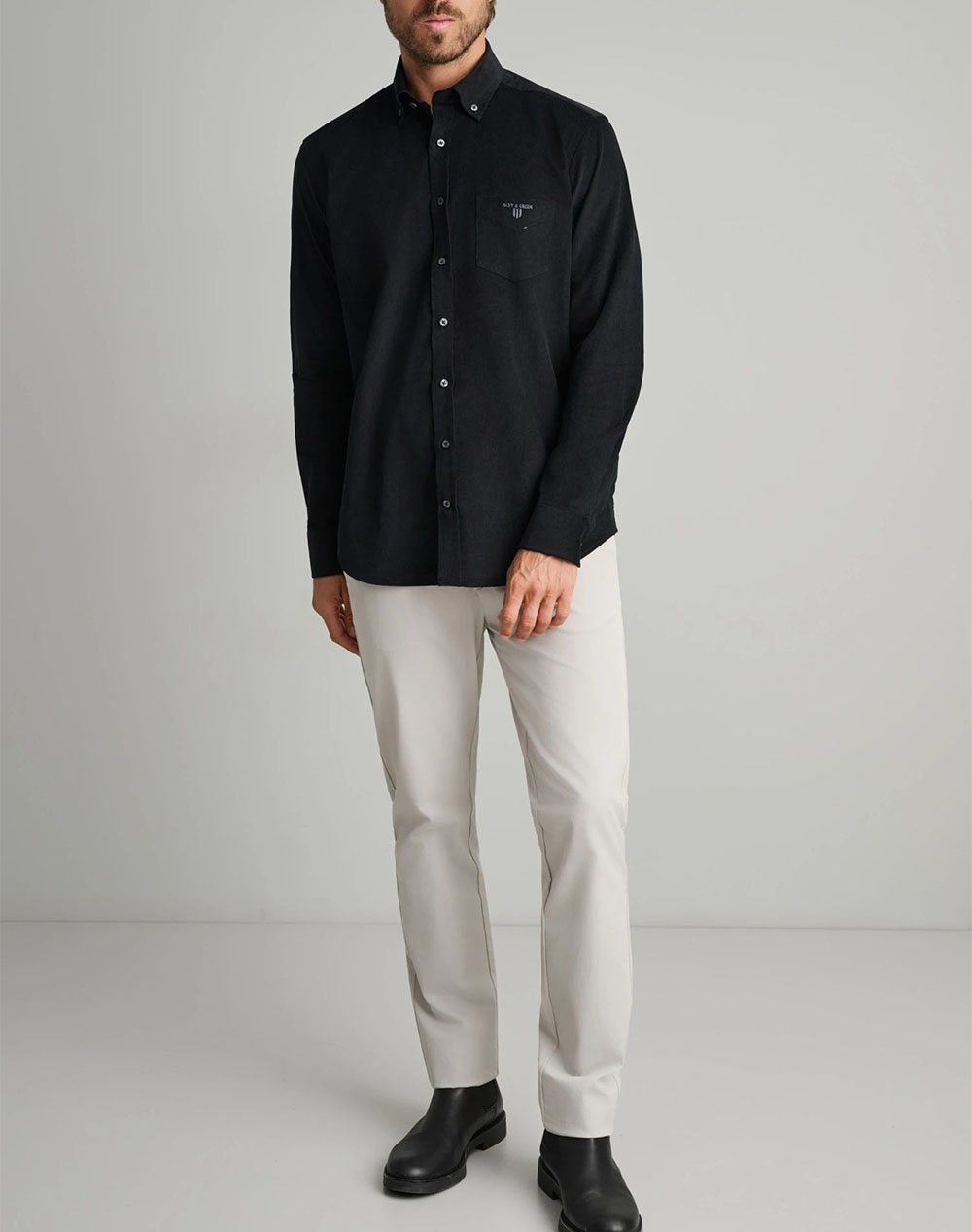NAVY&GREEN CAMASA