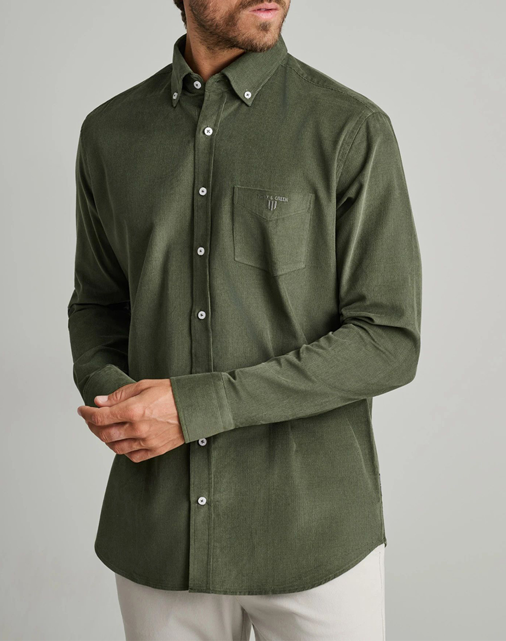 NAVY&GREEN CAMASA