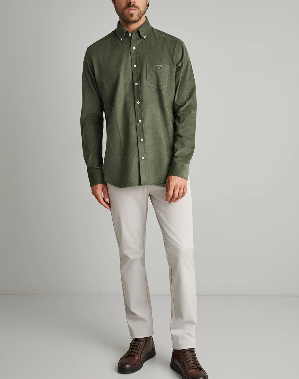 NAVY&GREEN CAMASA