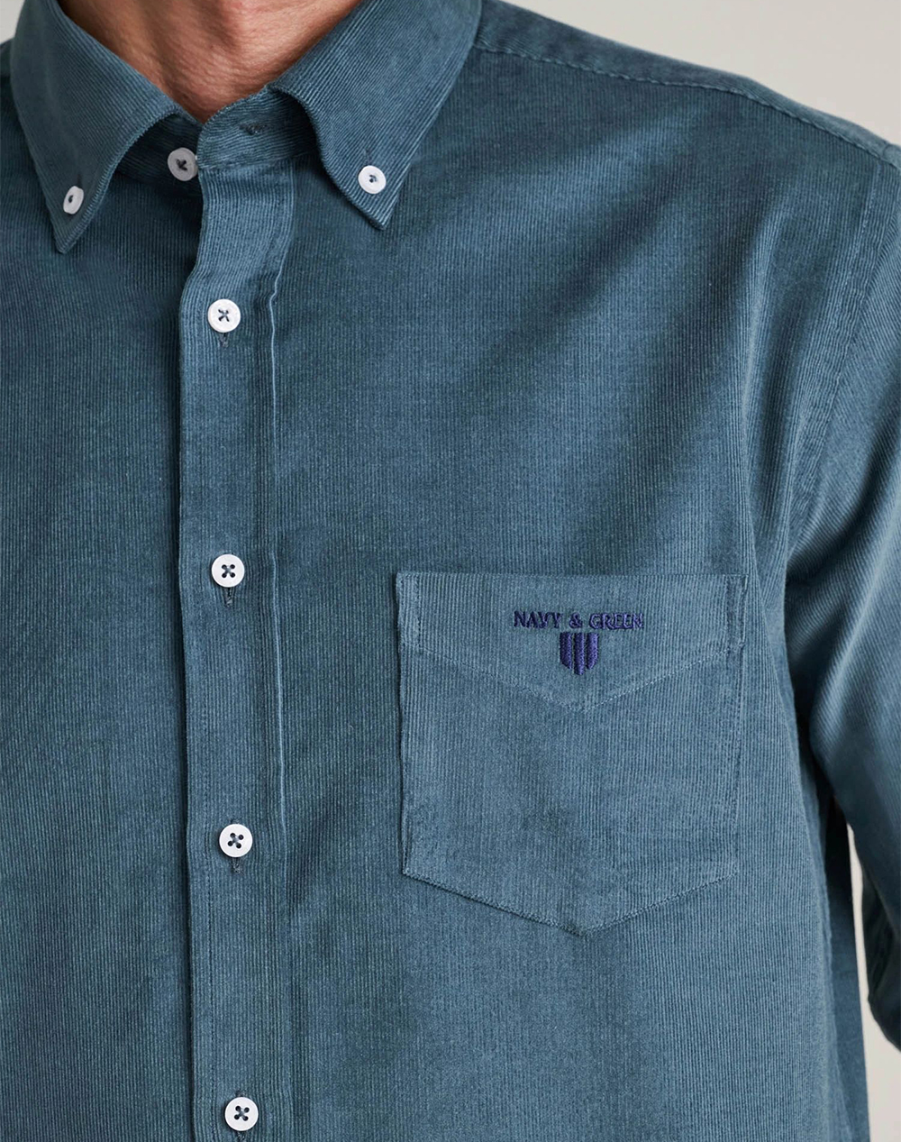 NAVY&GREEN CAMASA