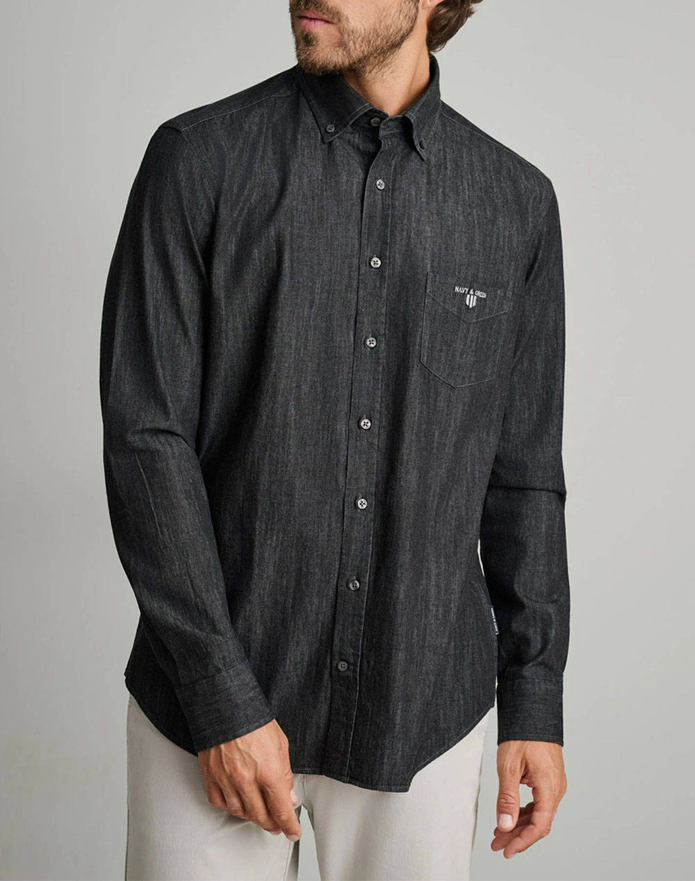 NAVY&GREEN CAMASA