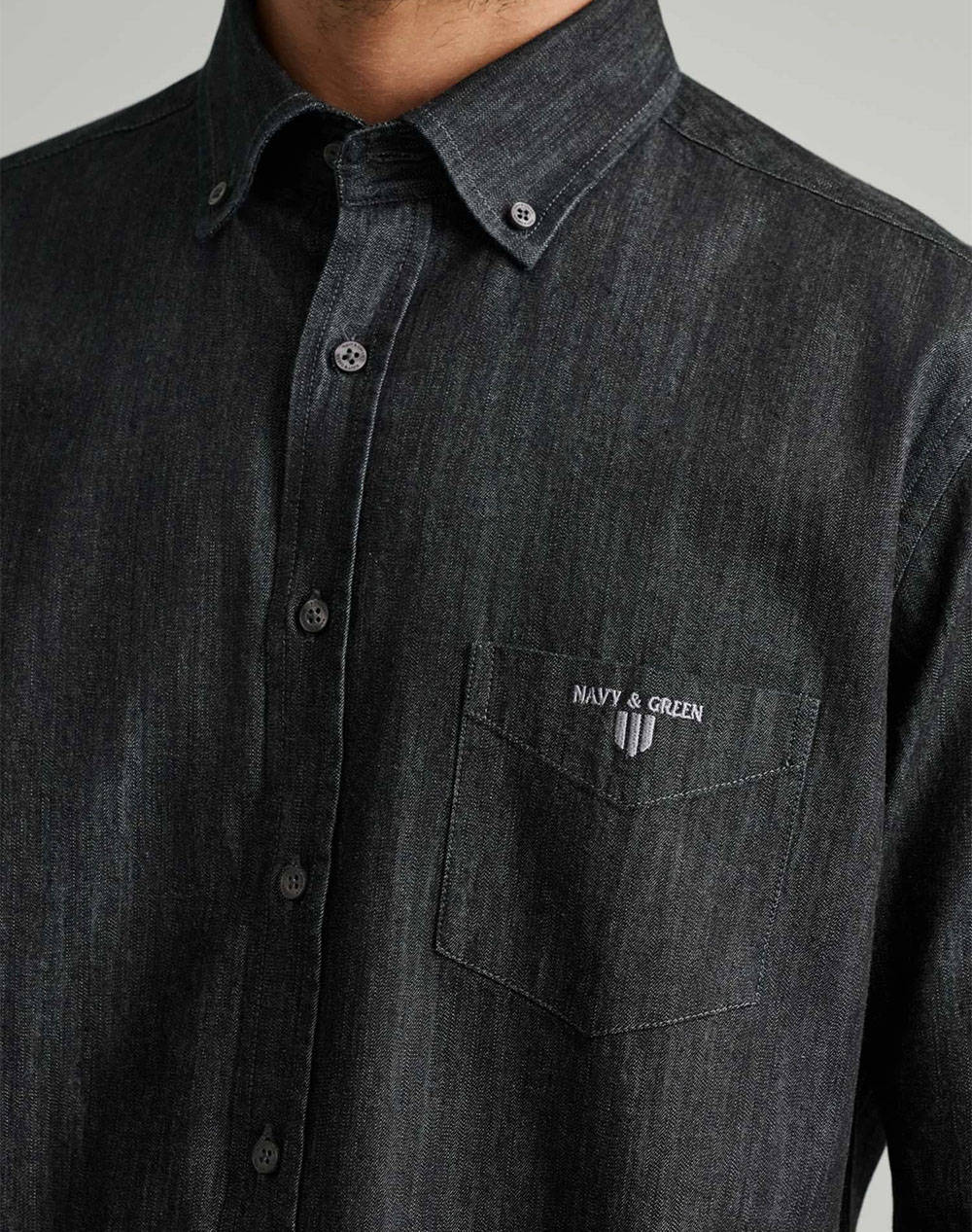 NAVY&GREEN CAMASA