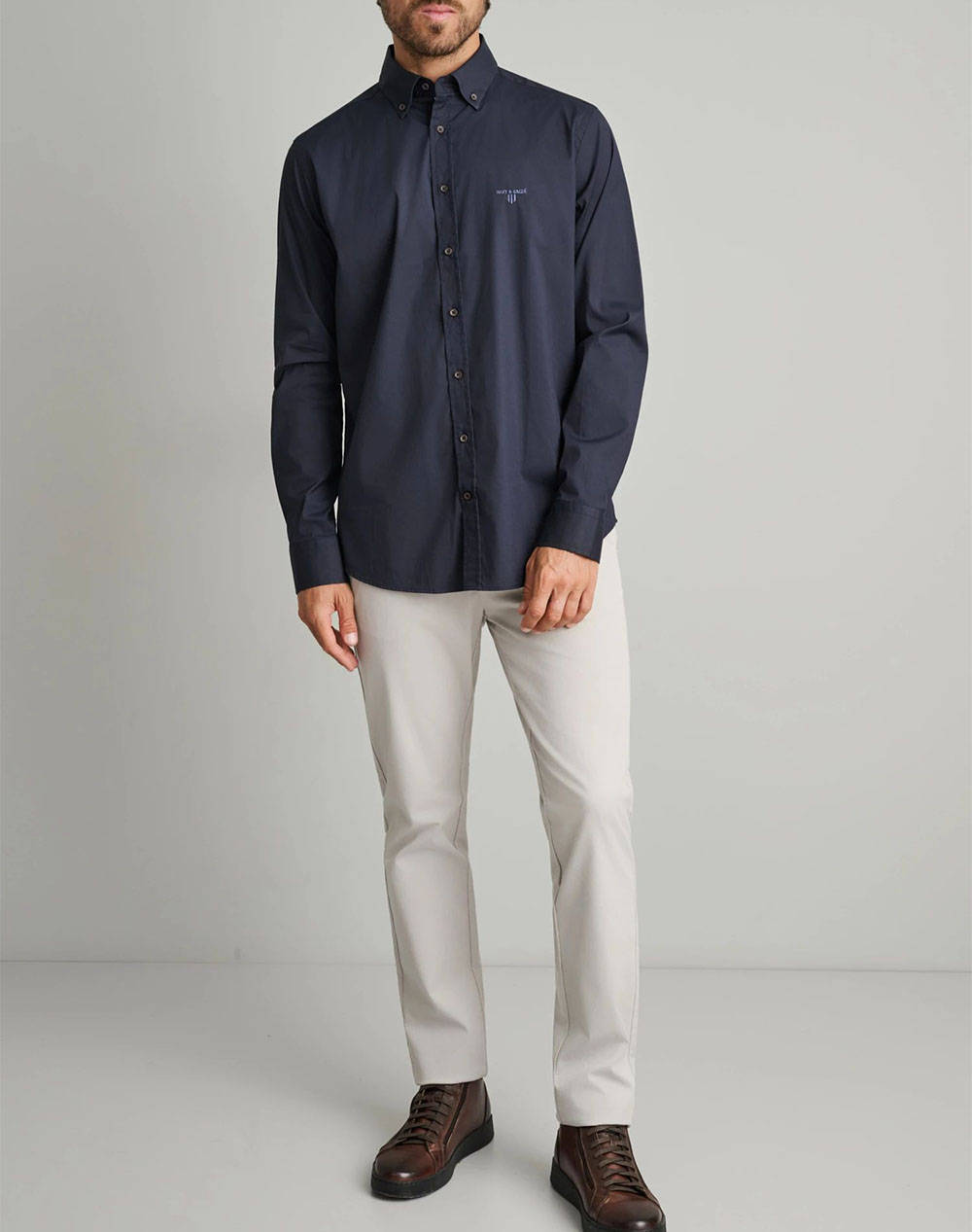 NAVY&GREEN CAMASA