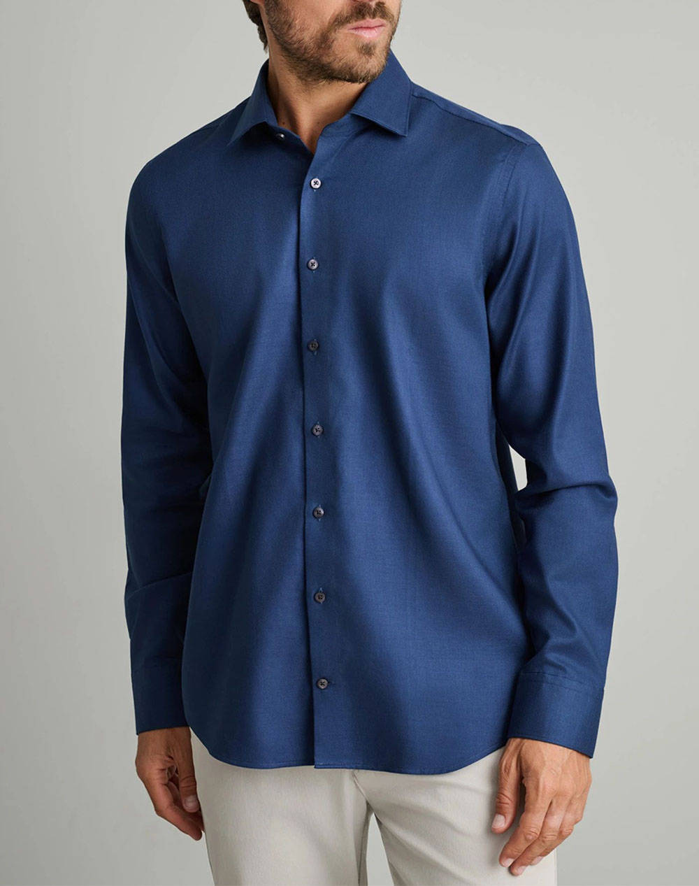 NAVY&GREEN CAMASA-FORMAL