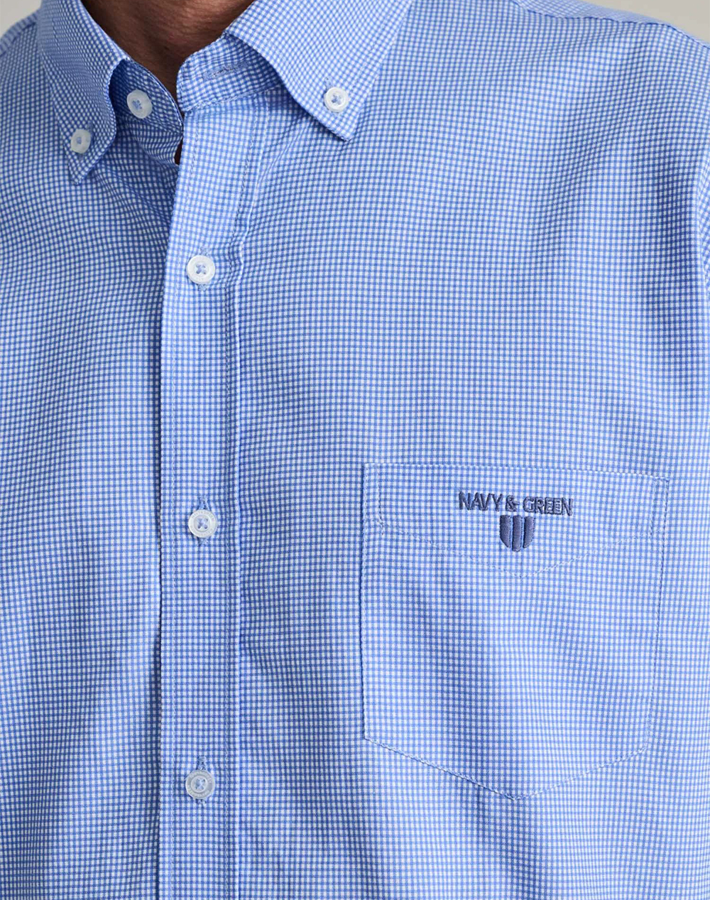 NAVY&GREEN CAMASA COMFORT FIT