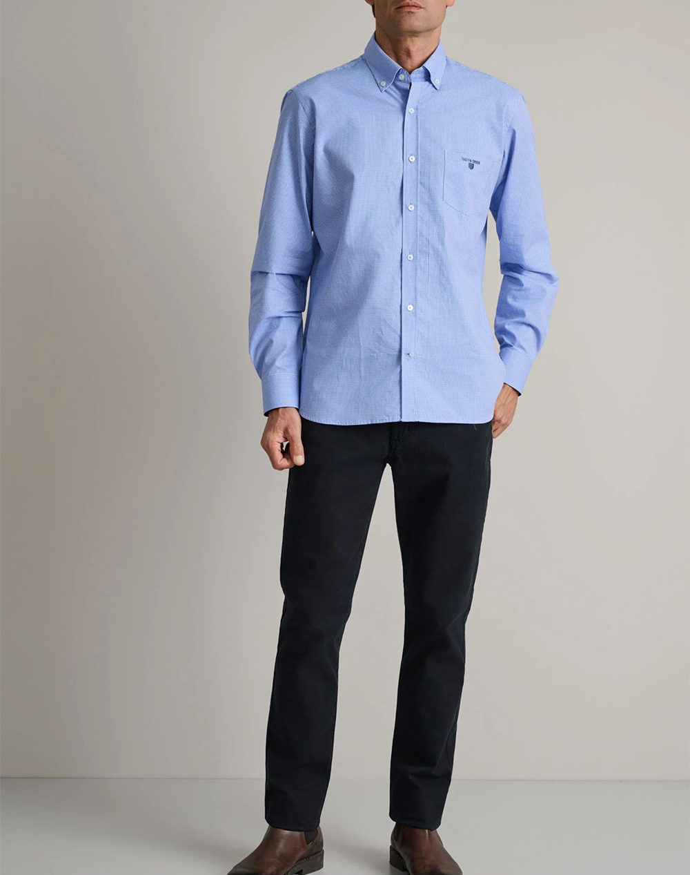 NAVY&GREEN CAMASA COMFORT FIT