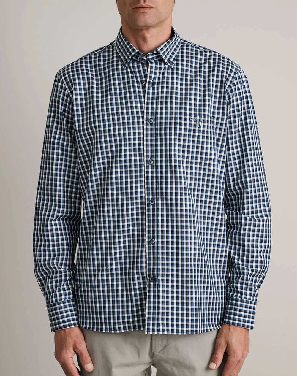 NAVY&GREEN CAMASA COMFORT FIT