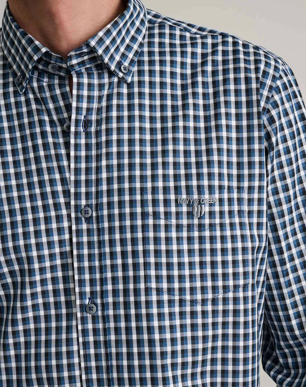 NAVY&GREEN CAMASA COMFORT FIT