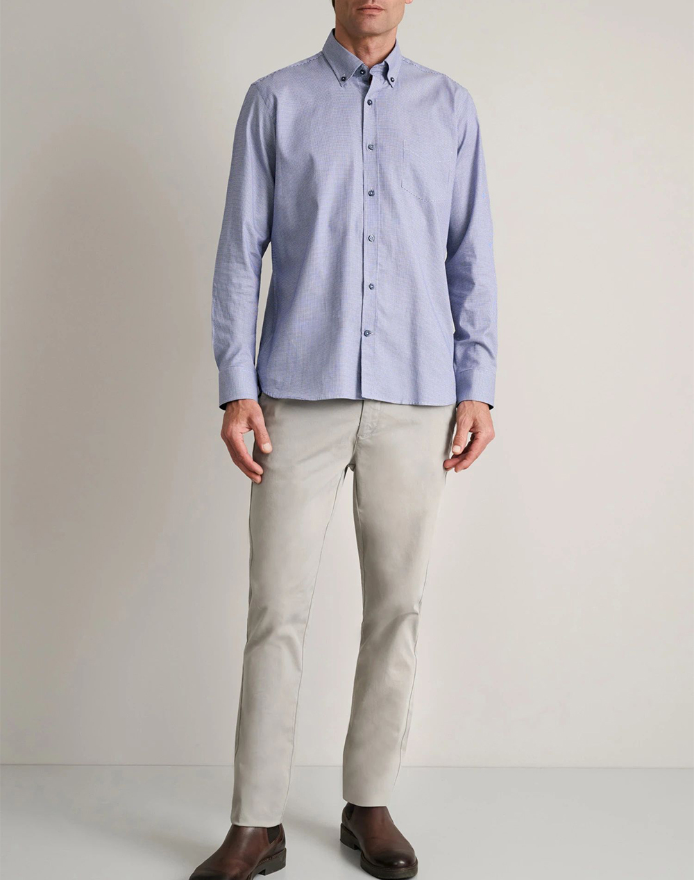 NAVY&GREEN CAMASA COMFORT FIT